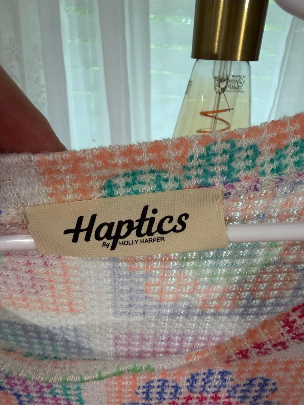 Pastel Floral Grid Short Sleeve Tee by Haptics - Multicolor - Picture 2 of 4